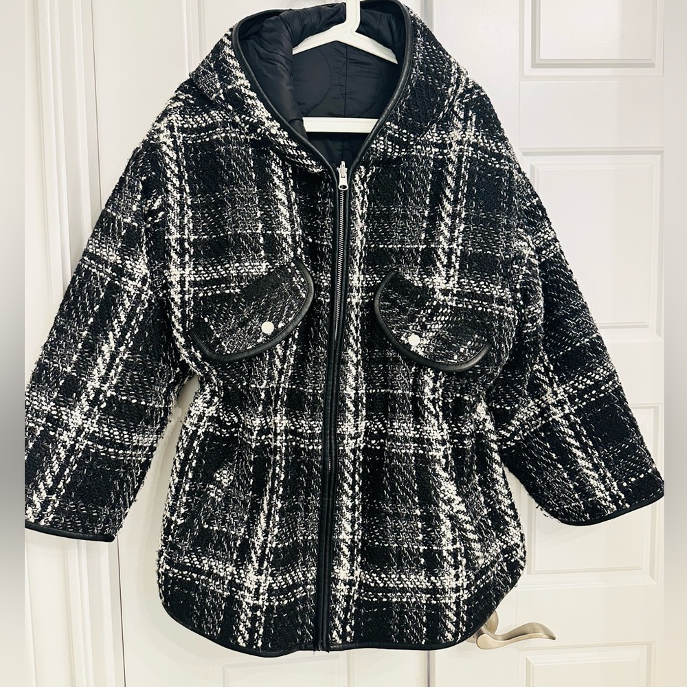 Maje Tweed Coat Sz 0